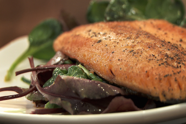 Trout fillets with chilli, lemon and coriander